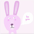 Dal 406b Rabbit Be You Whitebackground 30x40