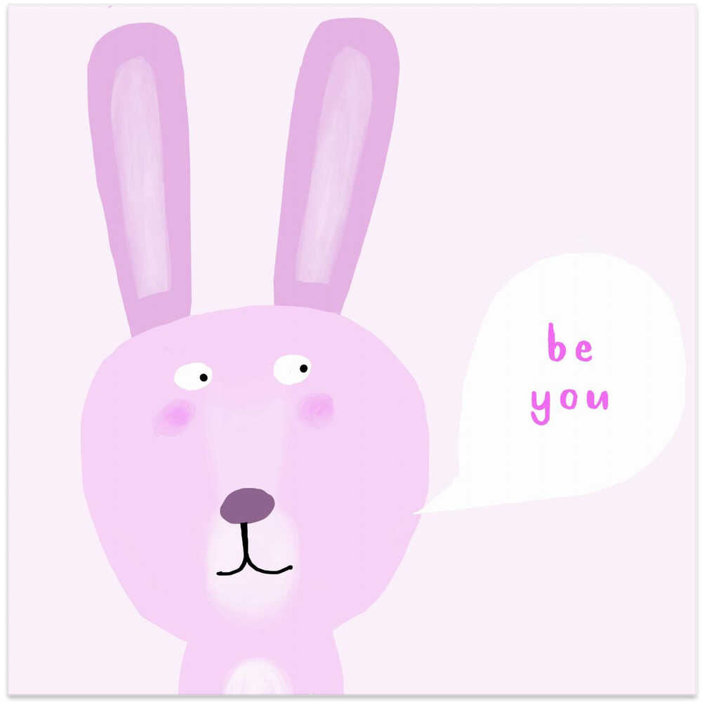 Dal 406b Rabbit Be You Whitebackground 30x40