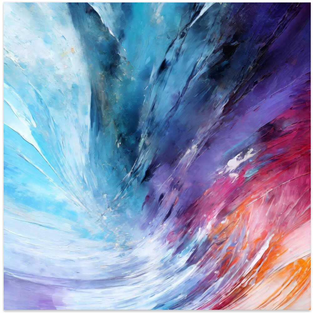 Vibrant Abstract with Bold Brushstrokes