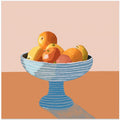 Blue fruit bowl