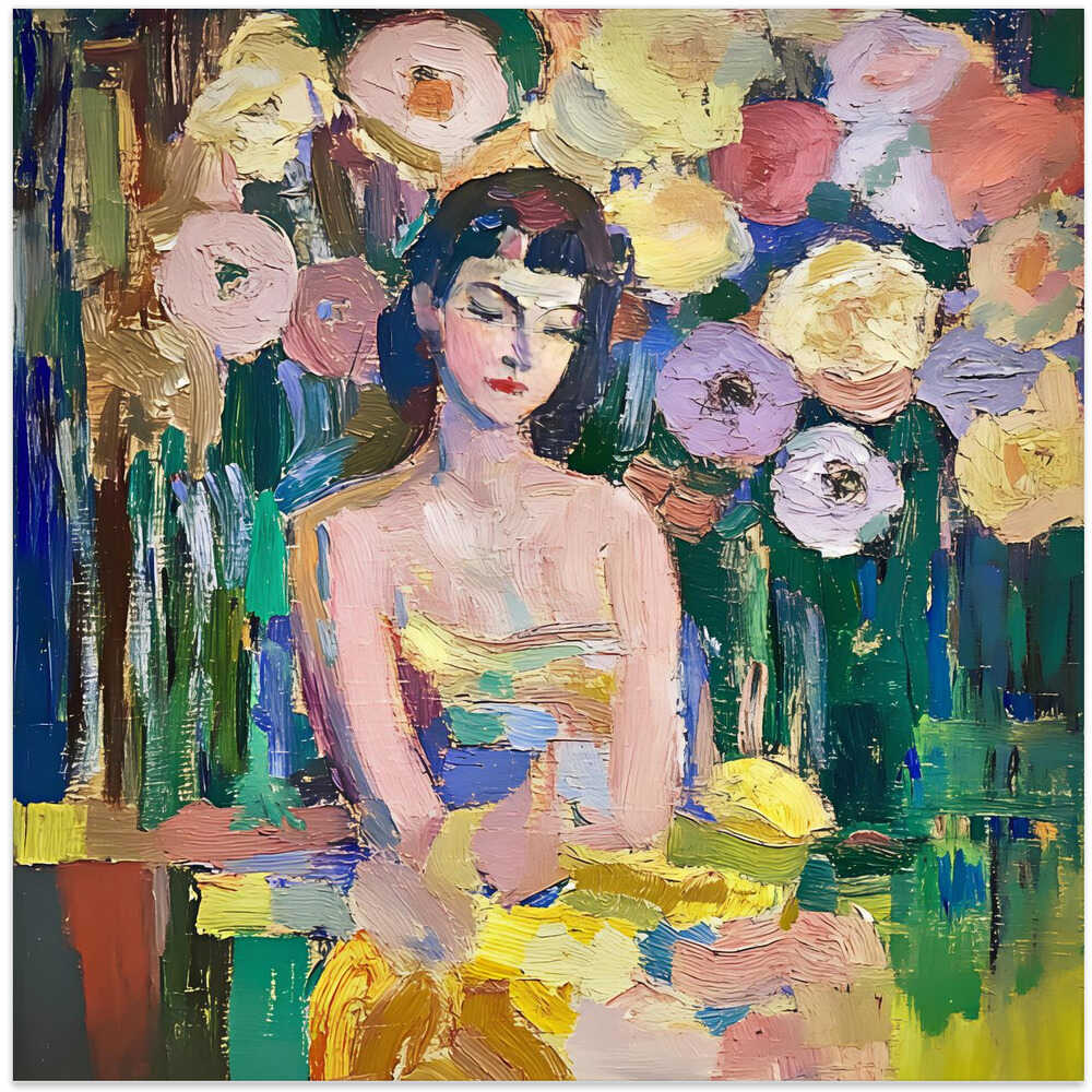 Woman With Flowers