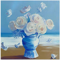 Blue Roses On the Beach