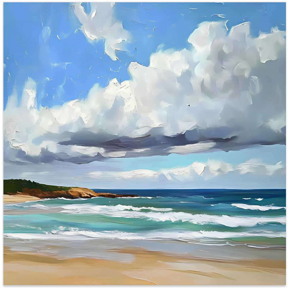 Cloudy Day At the Beach