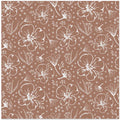 Mocha Mousse Hand drawn Florals Mocha