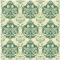 Green Ornamental Print