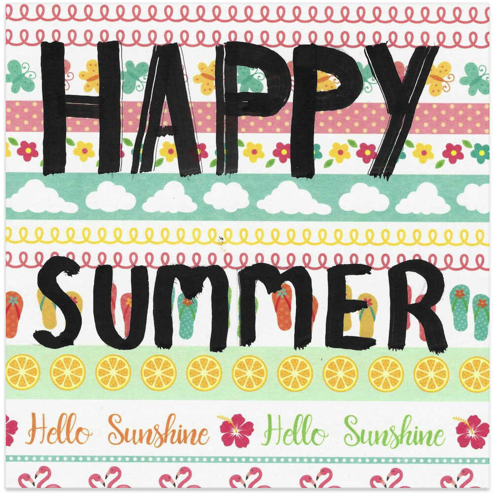 Letter Art Happy Summer