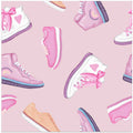 Sneakers and Bows Pattern