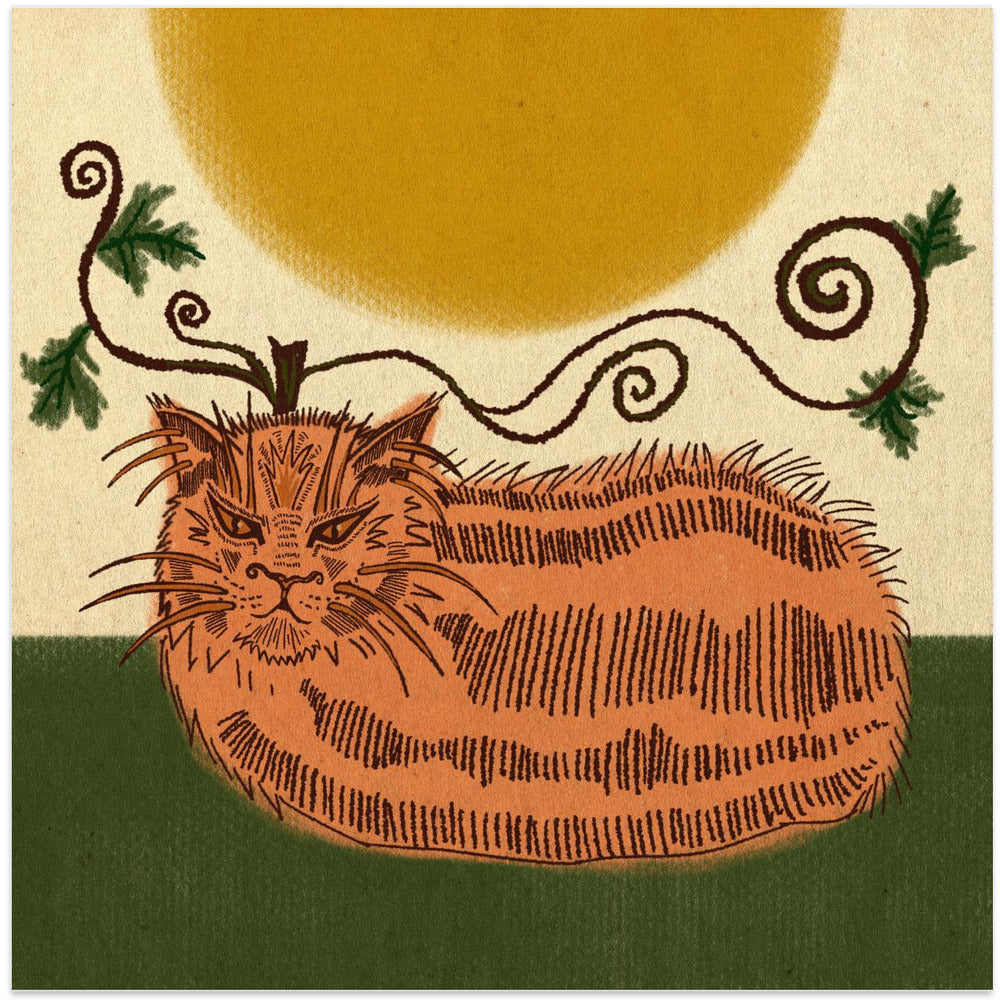 Stylized Orange Tabby Cat