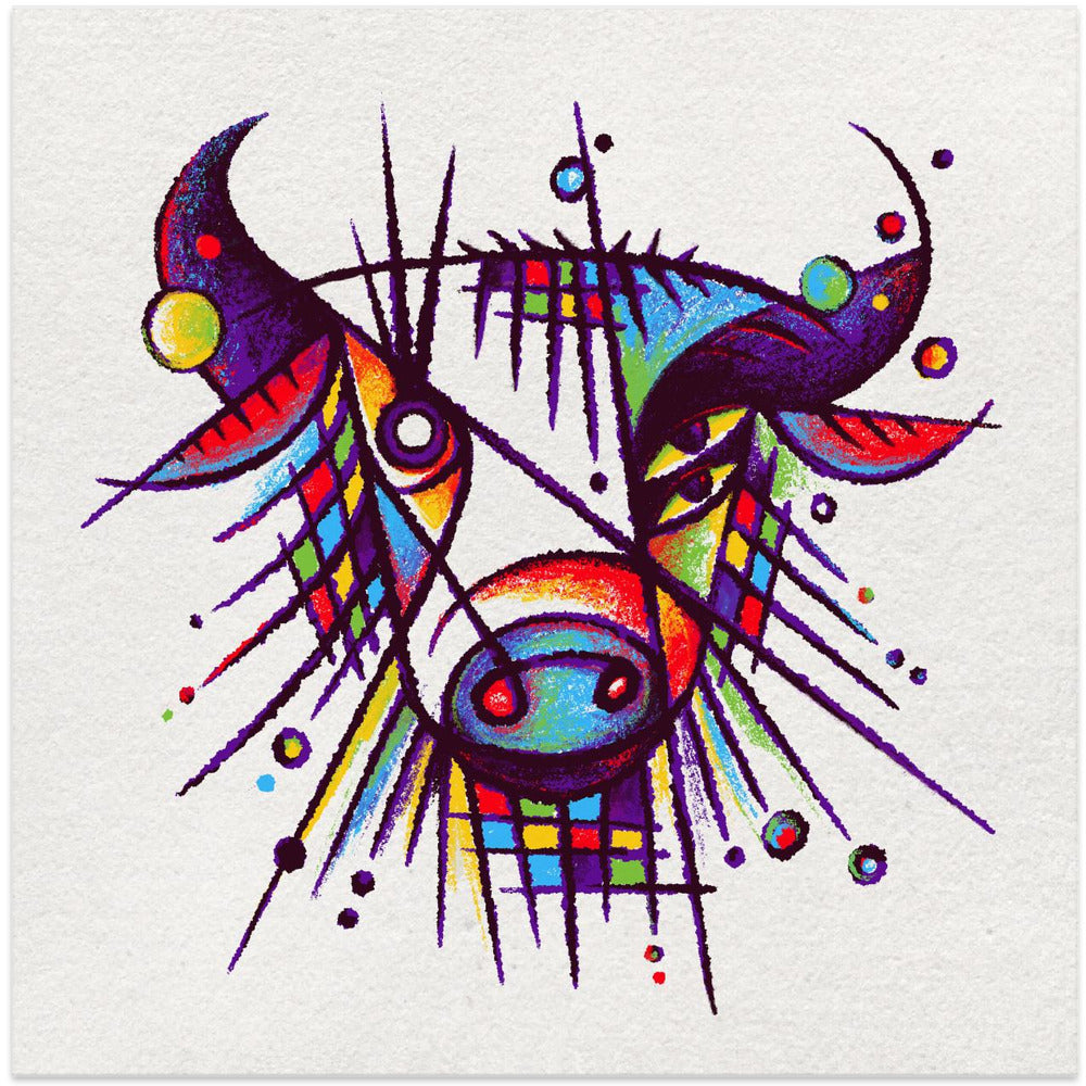 Abstract Faces   Bison