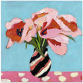 Pink Tulips In a Vase