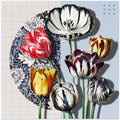 3d Collage With Tulips