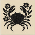 Crab and flowers no 02