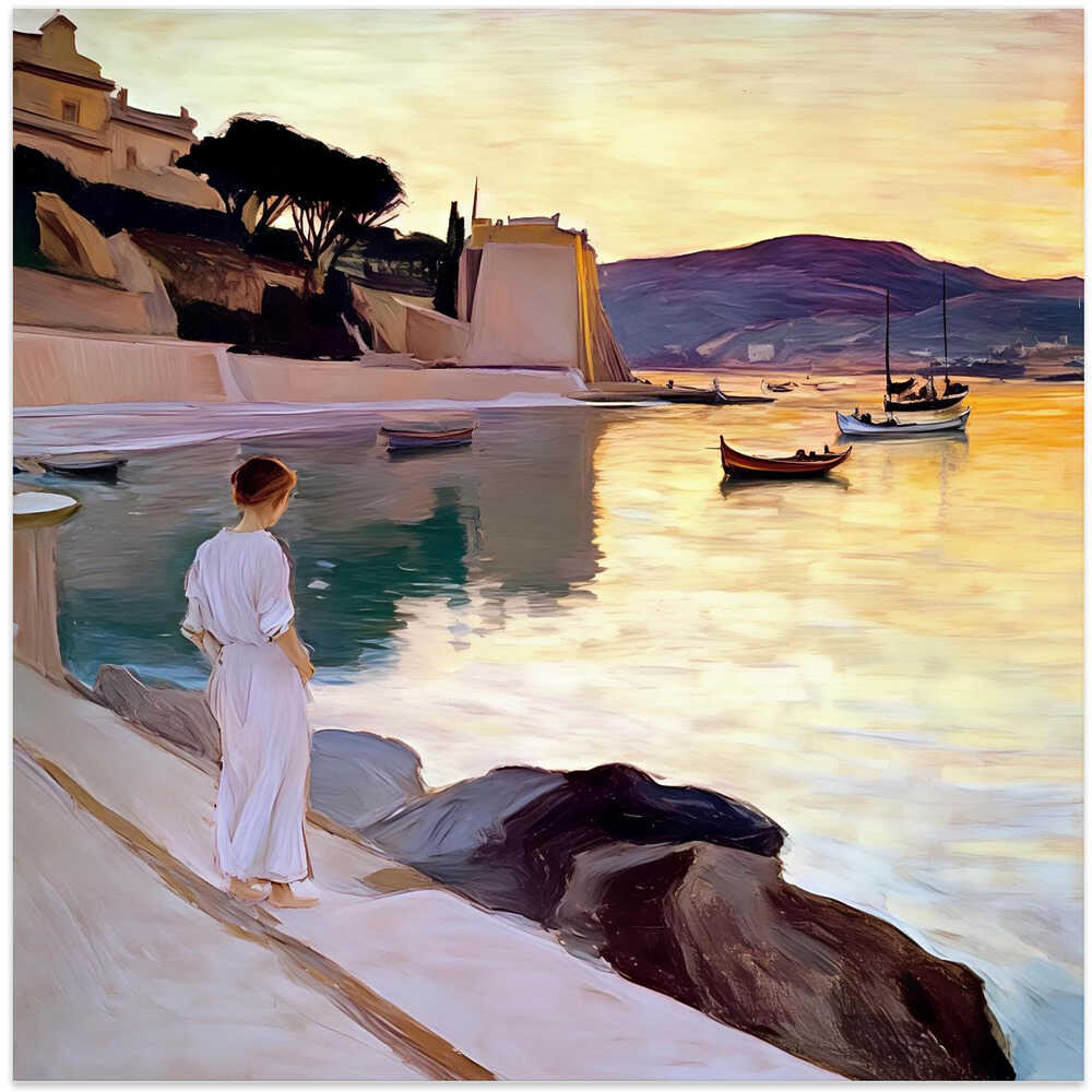 Woman In a White Dress