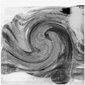 Swirl of Silence: A Monochromatic Abstract Vortex