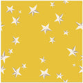 Festive winter stars  golden yellow pattern