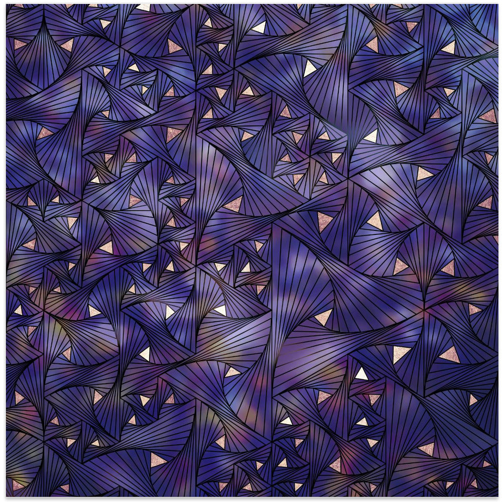 Ultraviolet and Gold Mesh